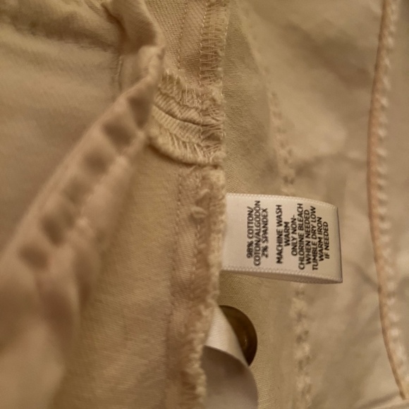 Ann Taylor Loft Cream Denim Open Front Jacket - XS TALL - Picture 4 of 4
